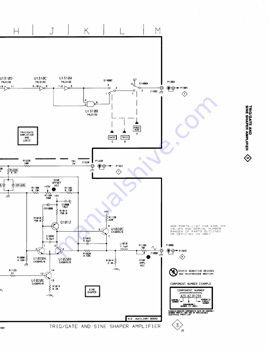 Tektronix FG501A Скачать руководство пользователя страница 110