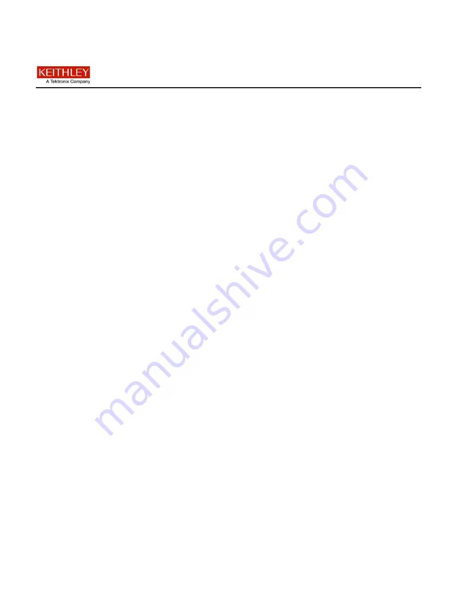 Tektronix KEITHLEY 2450-EC User Manual Download Page 3