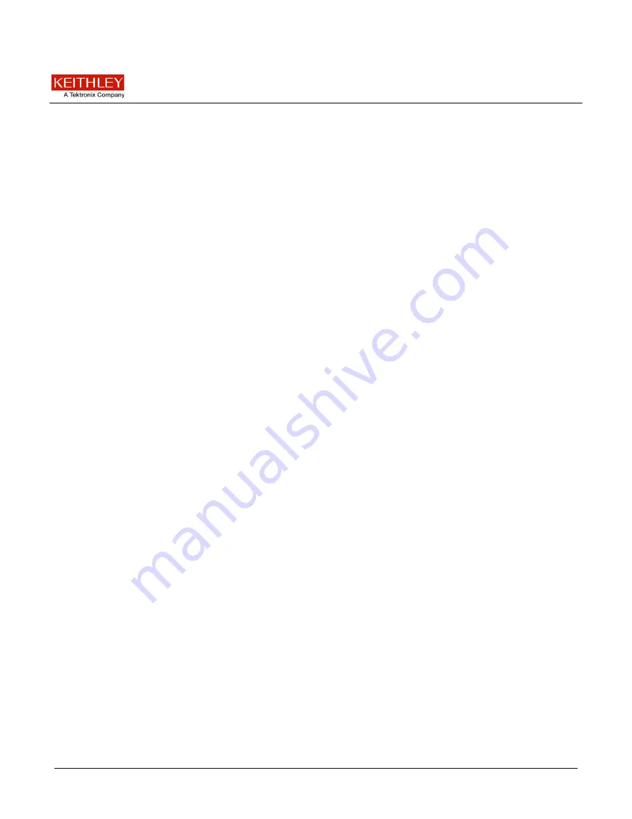 Tektronix Keithley 8010-DTB-220 Quick Start Manual Download Page 3