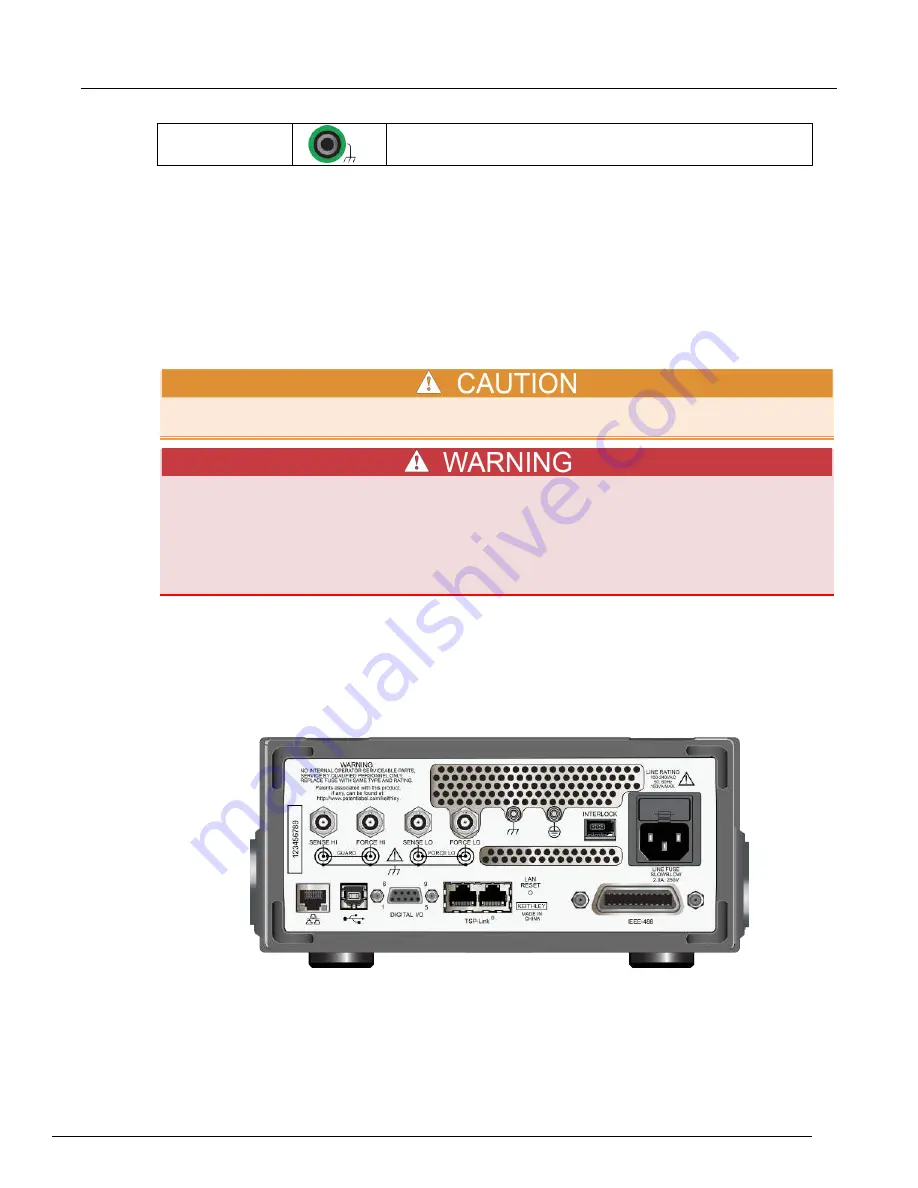 Tektronix Keithley SourceMeter 2450 User Manual Download Page 16