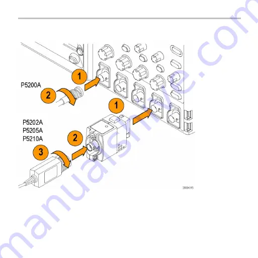 Tektronix OI tek  P5205A Скачать руководство пользователя страница 16