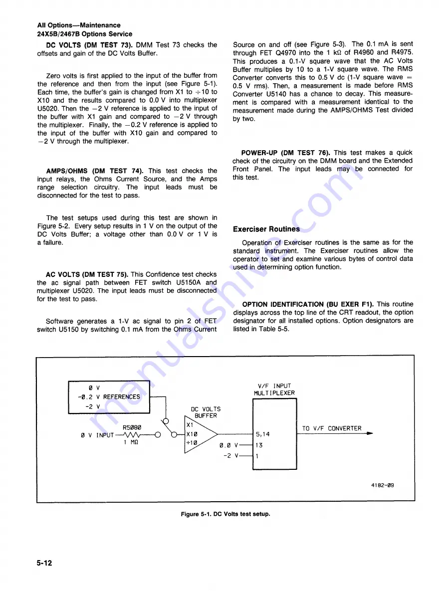 Tektronix Option 01 Скачать руководство пользователя страница 192