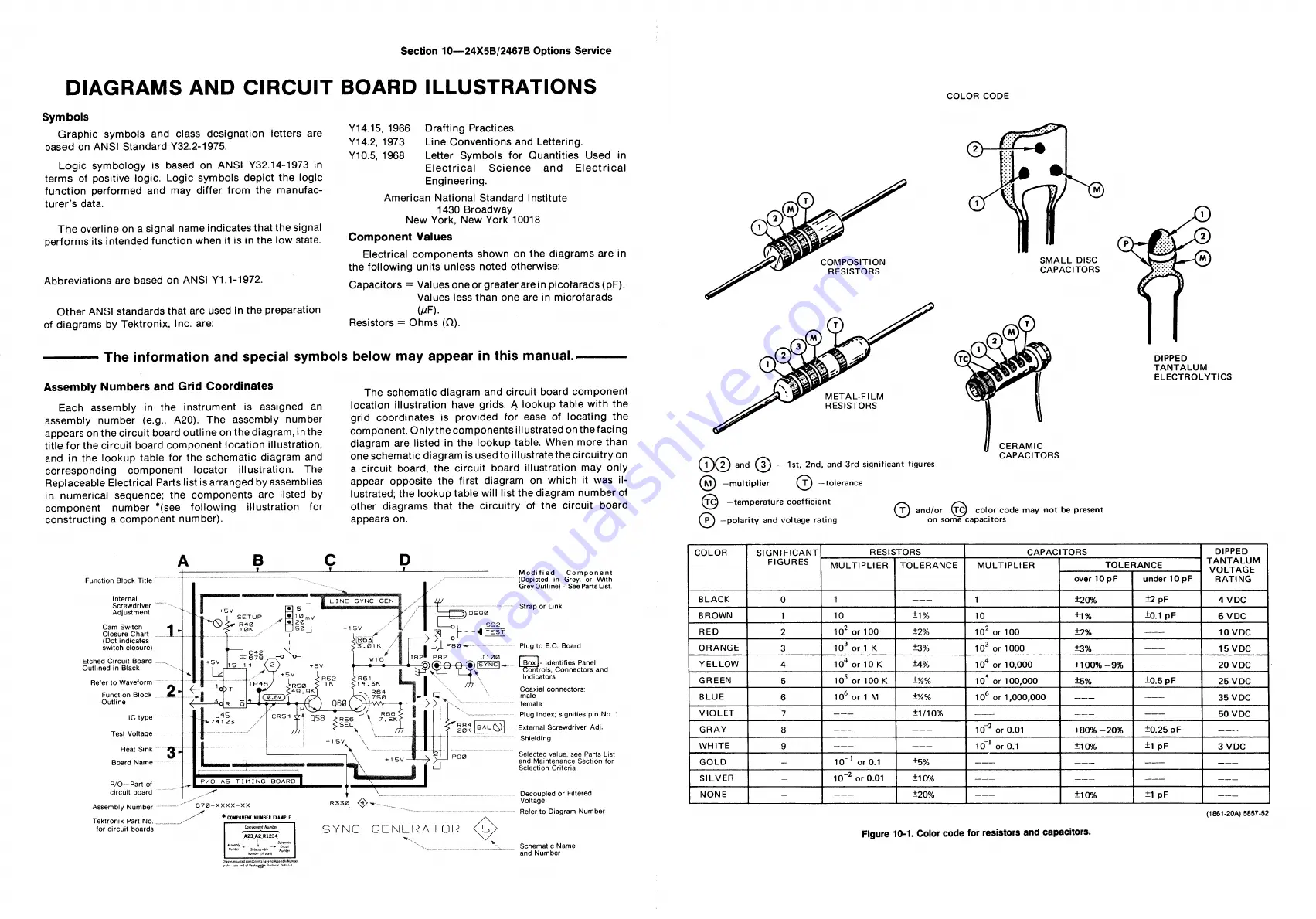 Tektronix Option 01 Service Manual Download Page 292