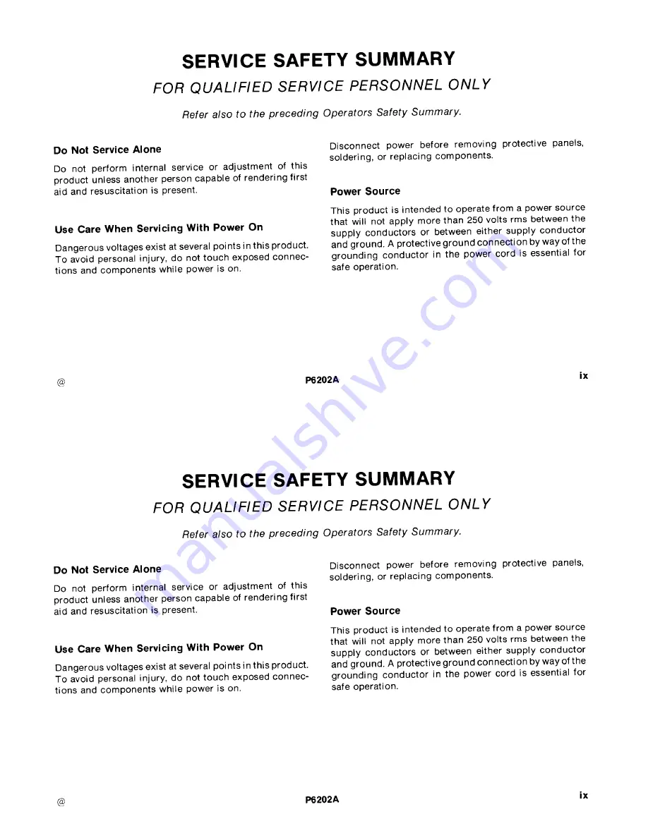 Tektronix P6202A Instruction Manual Download Page 13