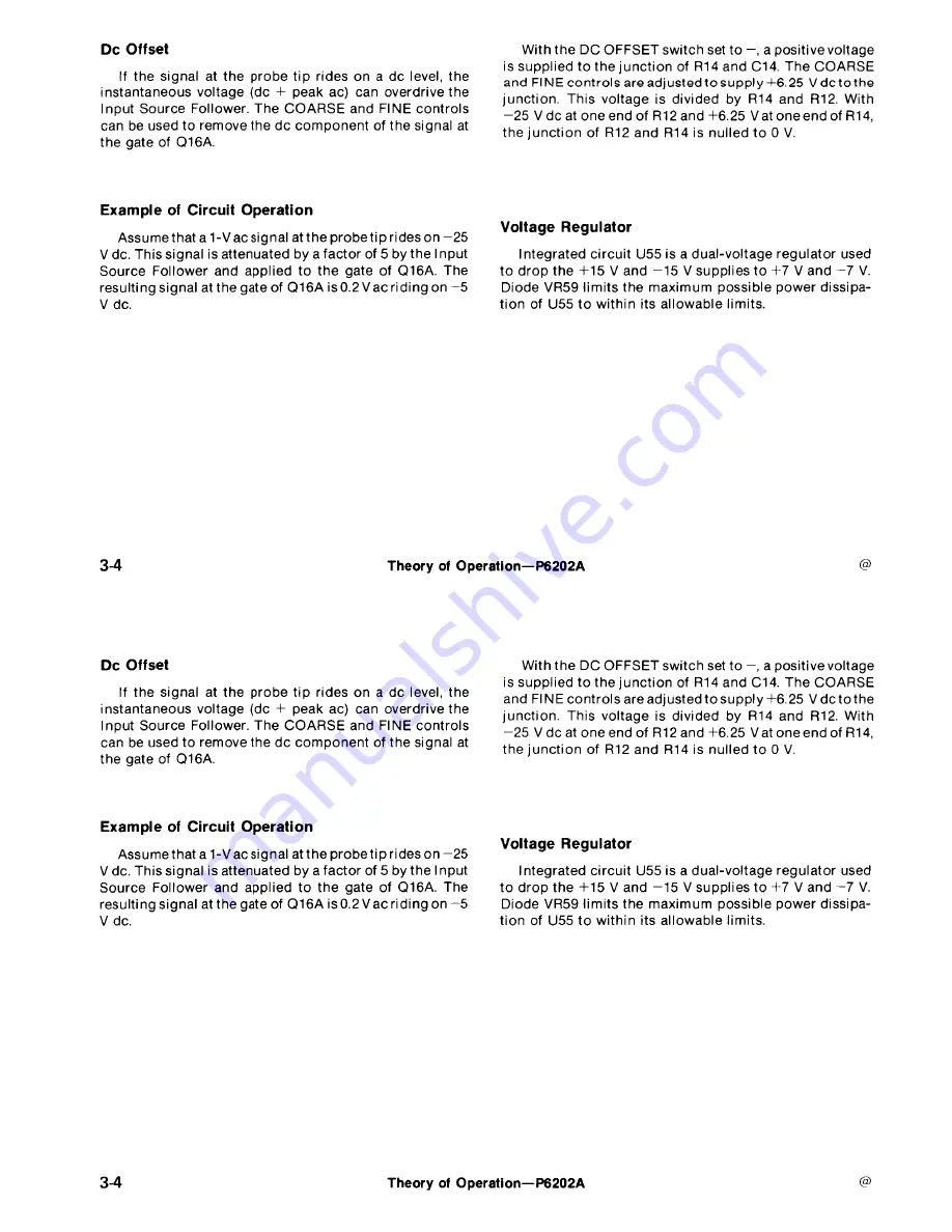 Tektronix P6202A Instruction Manual Download Page 42