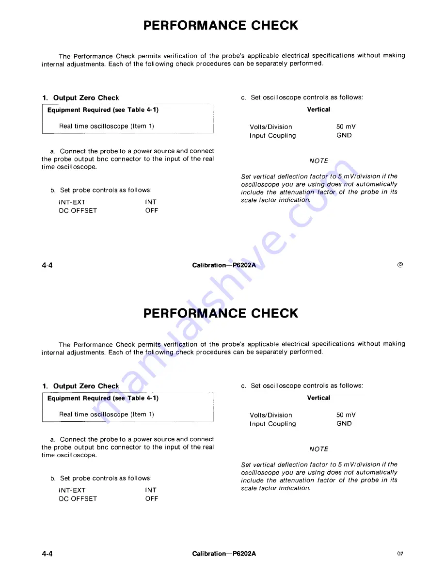 Tektronix P6202A Скачать руководство пользователя страница 46