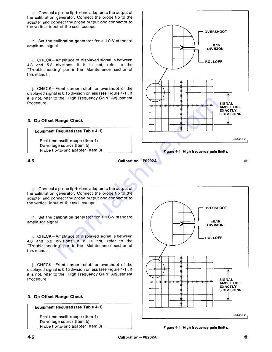 Tektronix P6202A Скачать руководство пользователя страница 48