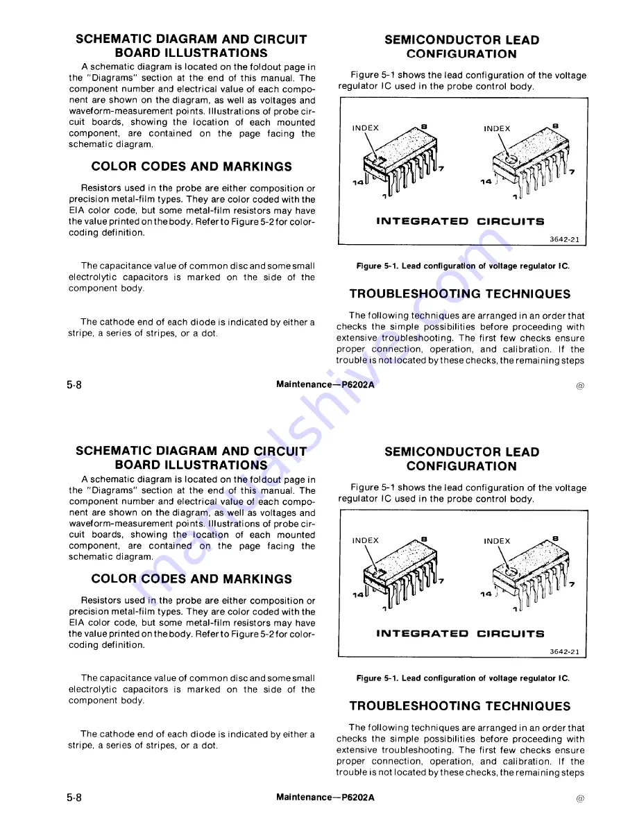 Tektronix P6202A Instruction Manual Download Page 66