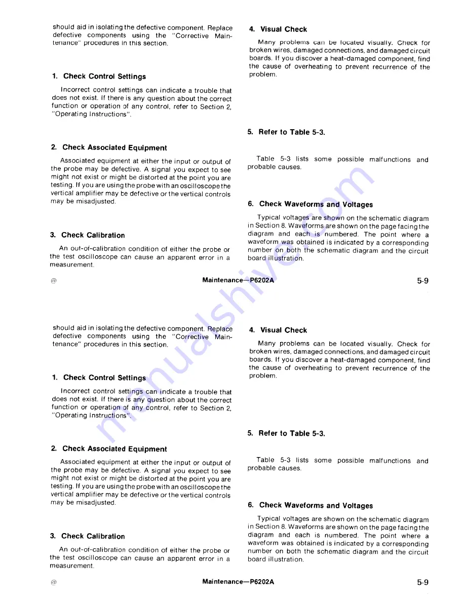 Tektronix P6202A Скачать руководство пользователя страница 67