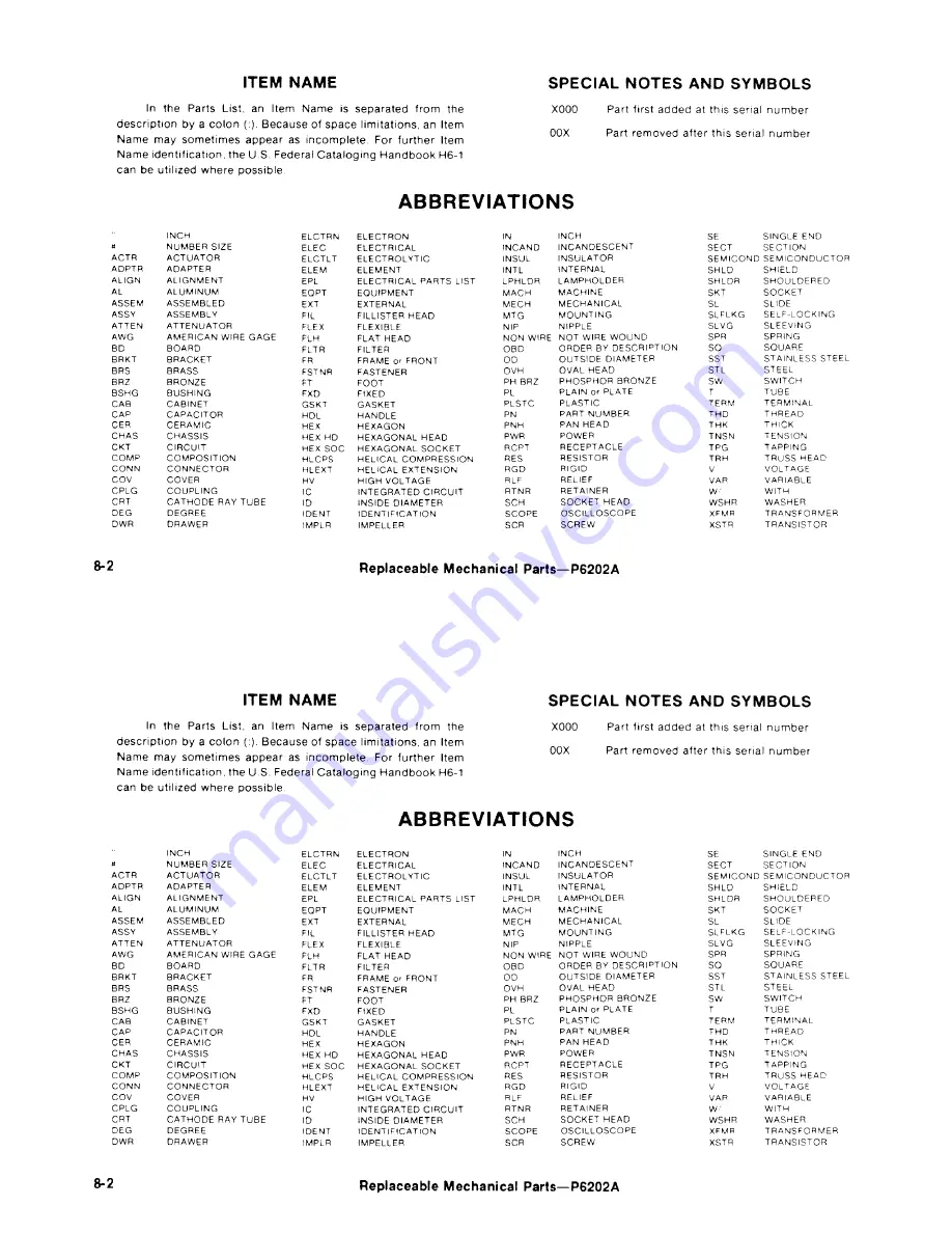 Tektronix P6202A Instruction Manual Download Page 92