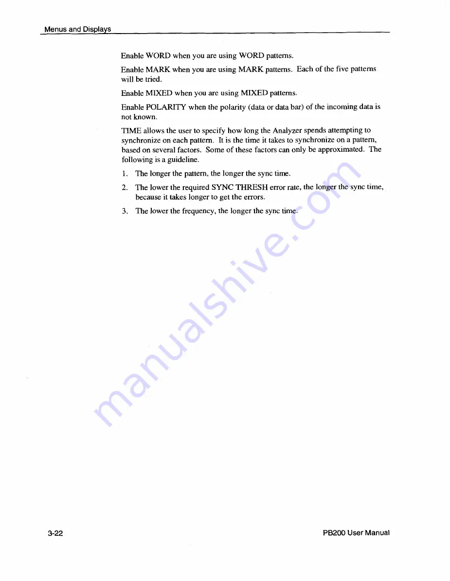 Tektronix packetBERT 200 User Manual Download Page 94