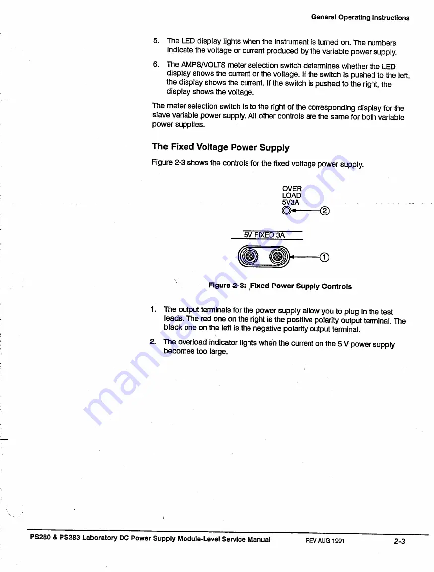 Tektronix PS280 Service & Reference Manual Download Page 18