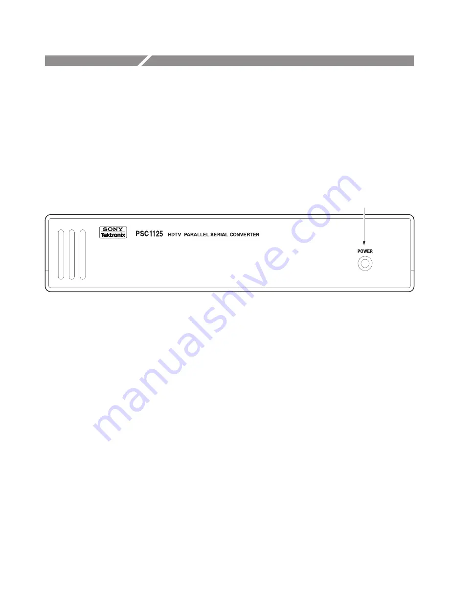 Tektronix PSC1125 Instruction Manual Download Page 21