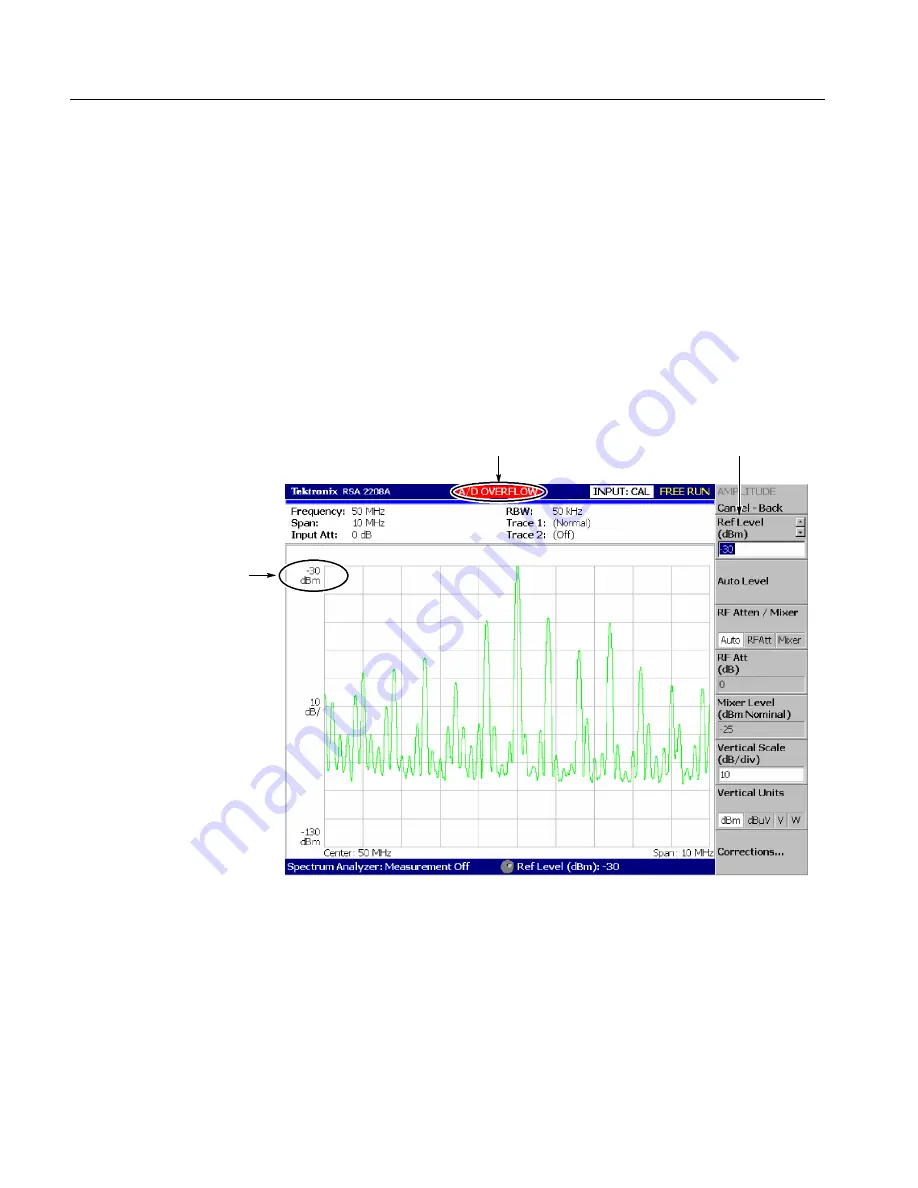 Tektronix RSA2200A User Manual Download Page 42