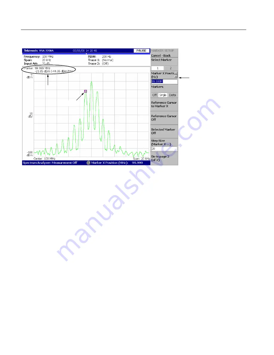 Tektronix RSA2200A Скачать руководство пользователя страница 96