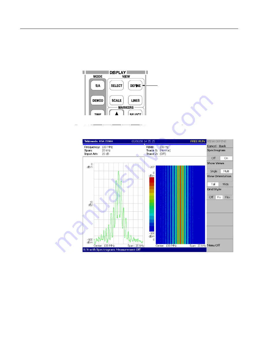 Tektronix RSA2200A Скачать руководство пользователя страница 104