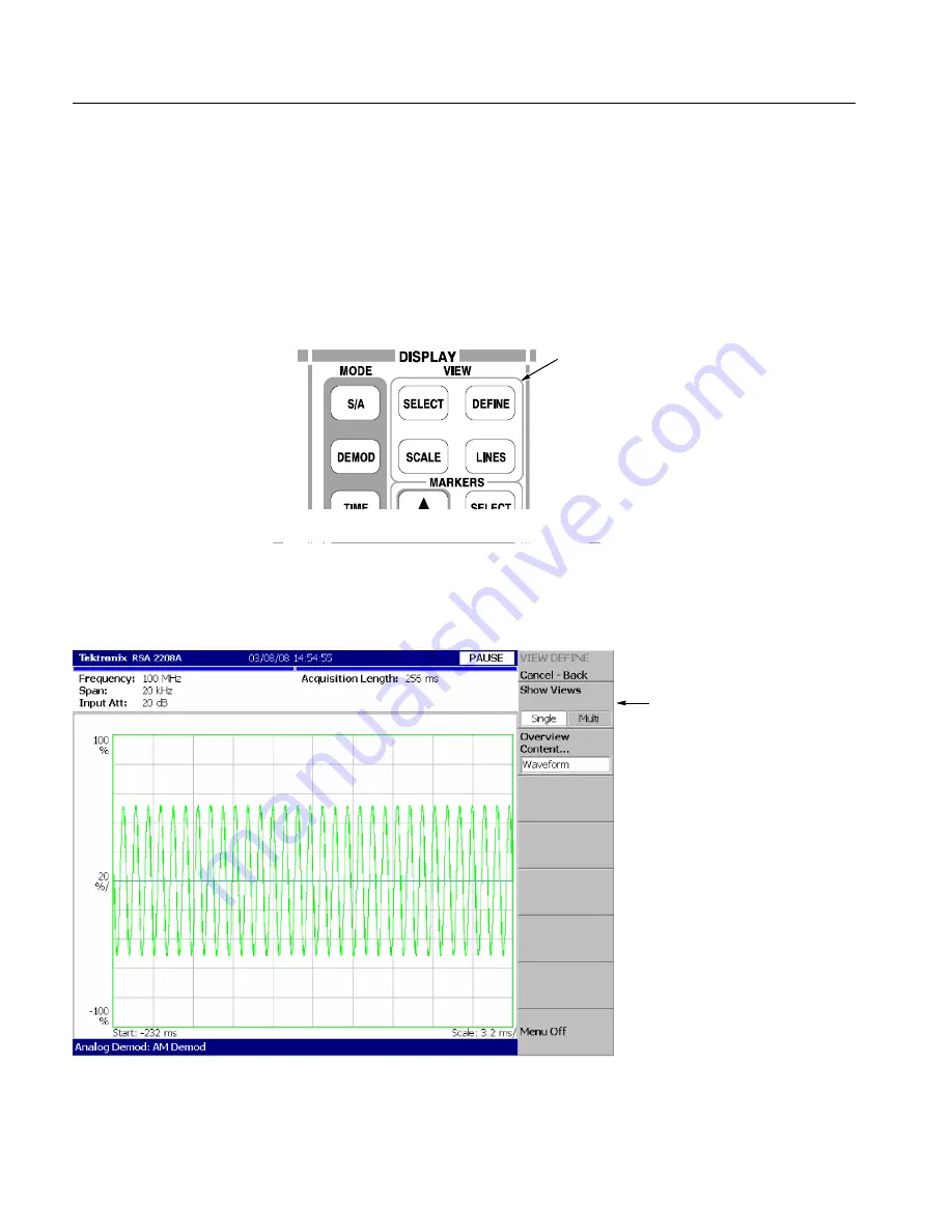 Tektronix RSA2200A Скачать руководство пользователя страница 116