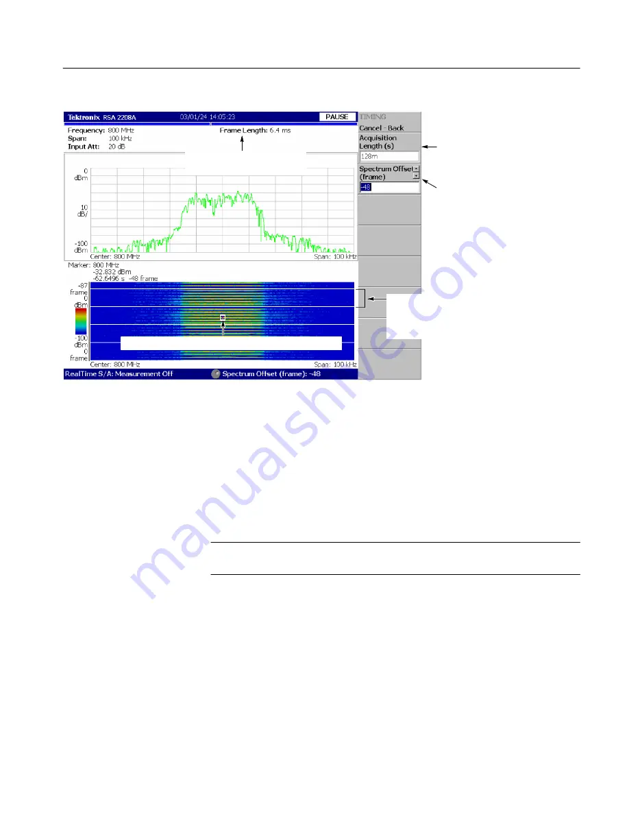 Tektronix RSA2200A User Manual Download Page 143