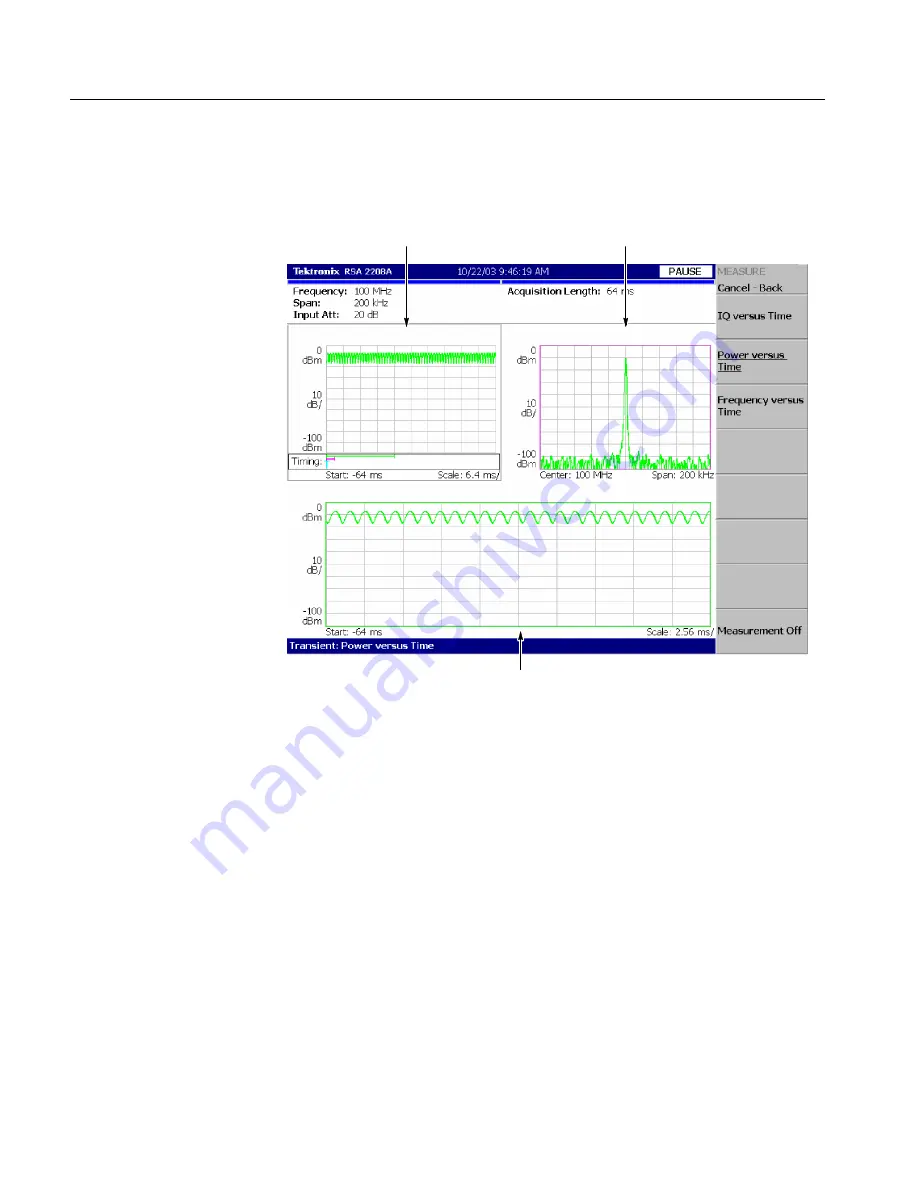 Tektronix RSA2200A User Manual Download Page 164