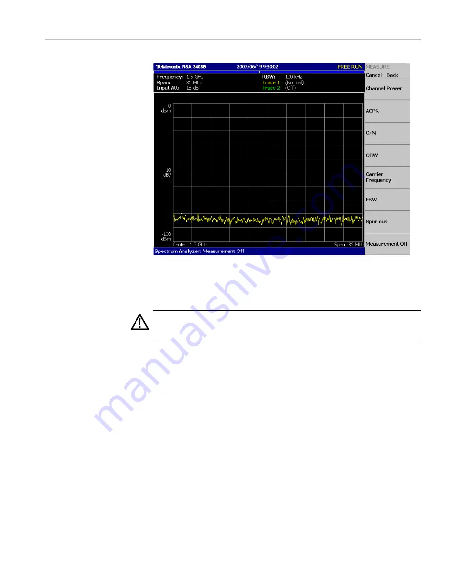 Tektronix RSA3303B User Manual Download Page 19