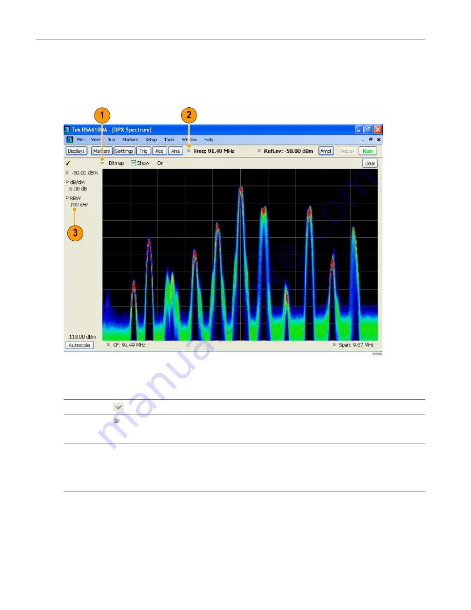 Tektronix RSA5100A Series Quick Start User Manual Download Page 42