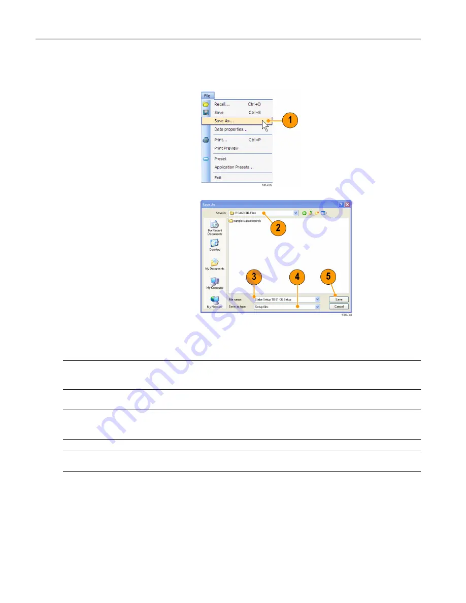 Tektronix RSA5100A Series Quick Start User Manual Download Page 60