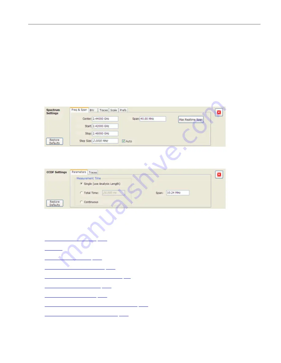 Tektronix RSA6100A Series Help Manual Download Page 391