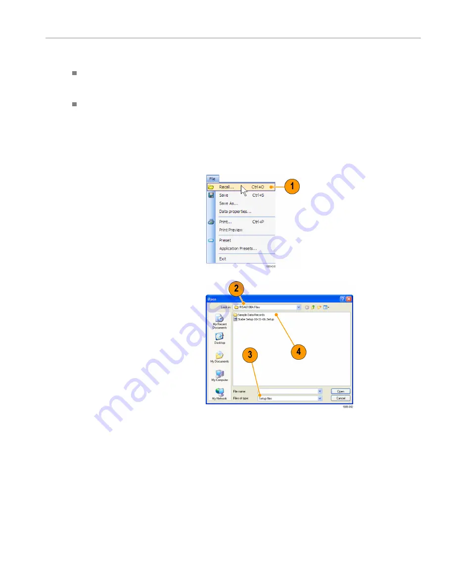 Tektronix RSA6120A series Quick Start User Manual Download Page 56