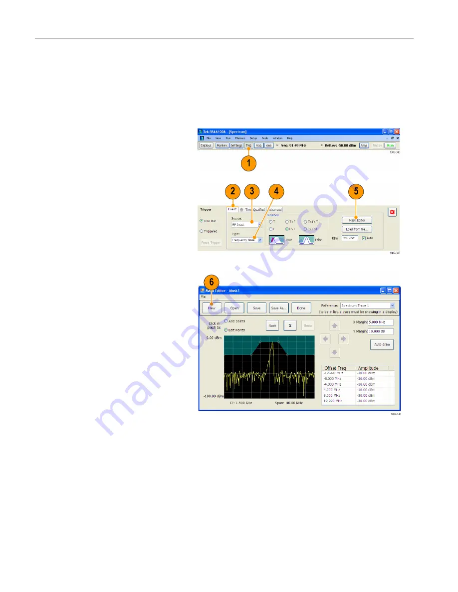 Tektronix RSA6120A series Quick Start User Manual Download Page 61