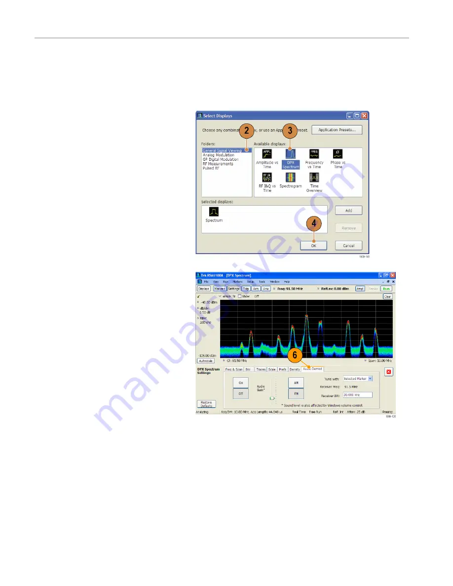 Tektronix RSA6120A series Quick Start User Manual Download Page 73