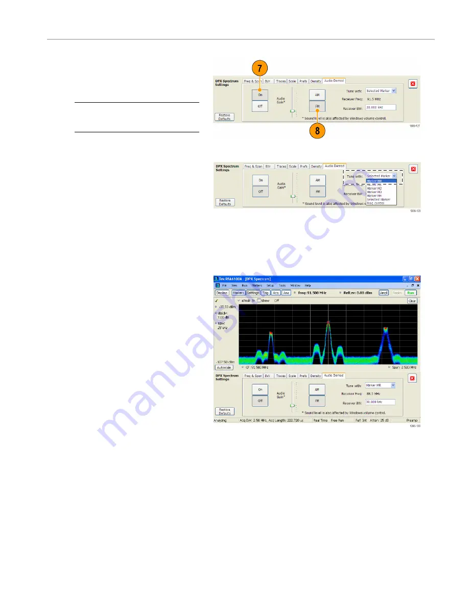 Tektronix RSA6120A series Quick Start User Manual Download Page 74