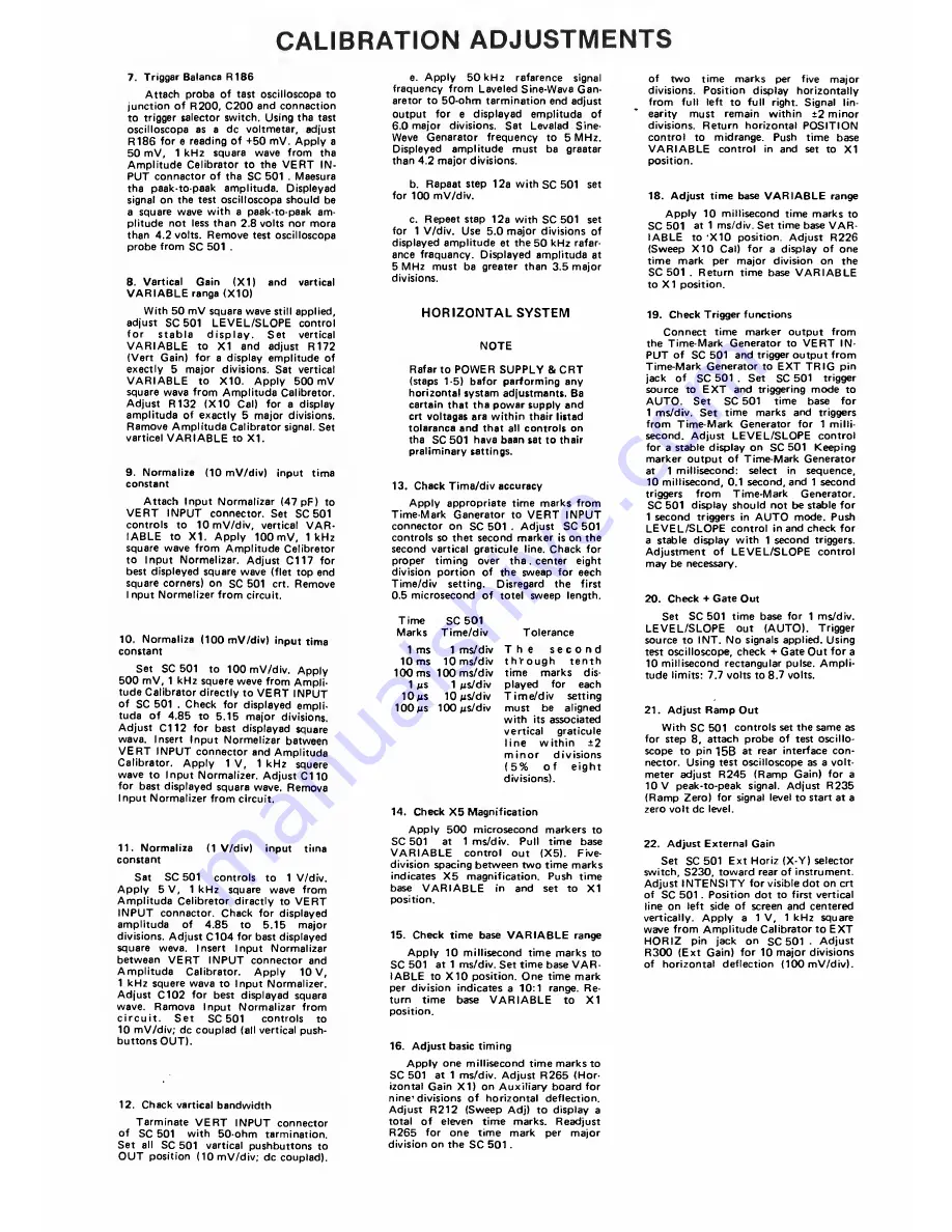 Tektronix SC 501 Instruction Manual Download Page 27