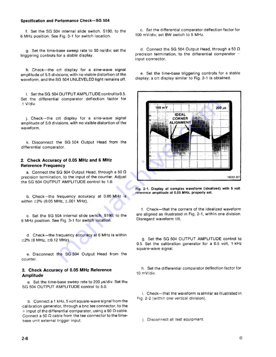 Tektronix SG 504 Instruction Manual Download Page 17