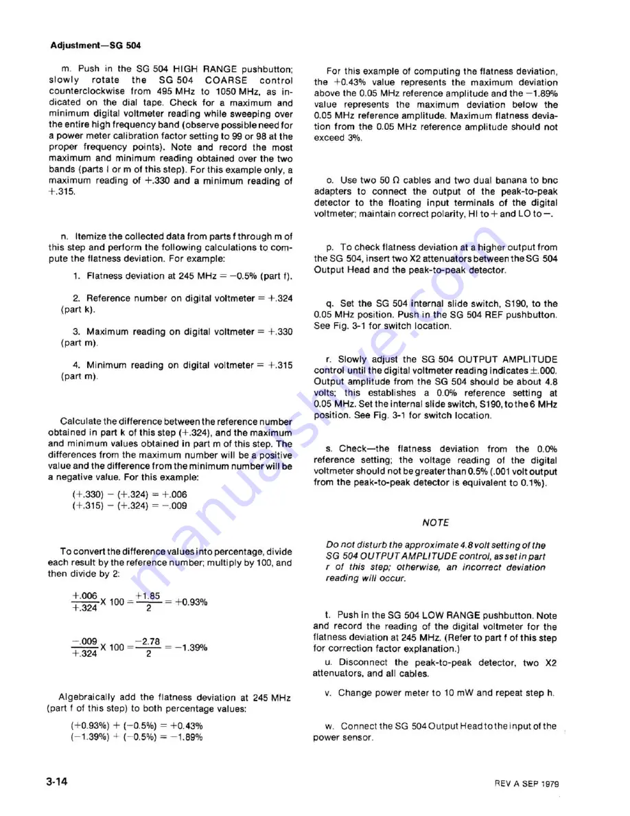 Tektronix SG 504 Instruction Manual Download Page 36