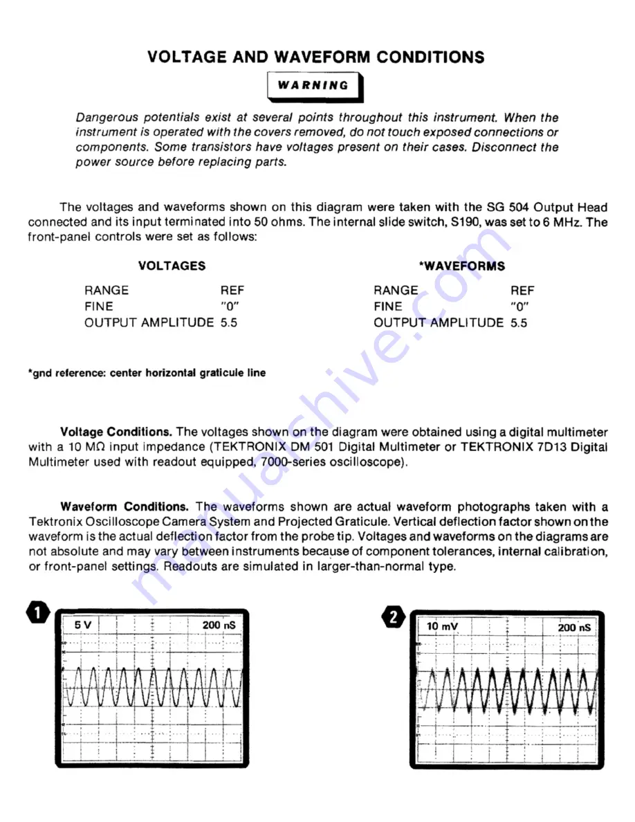 Tektronix SG 504 Скачать руководство пользователя страница 61