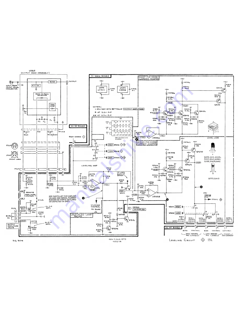 Tektronix SG 504 Instruction Manual Download Page 64