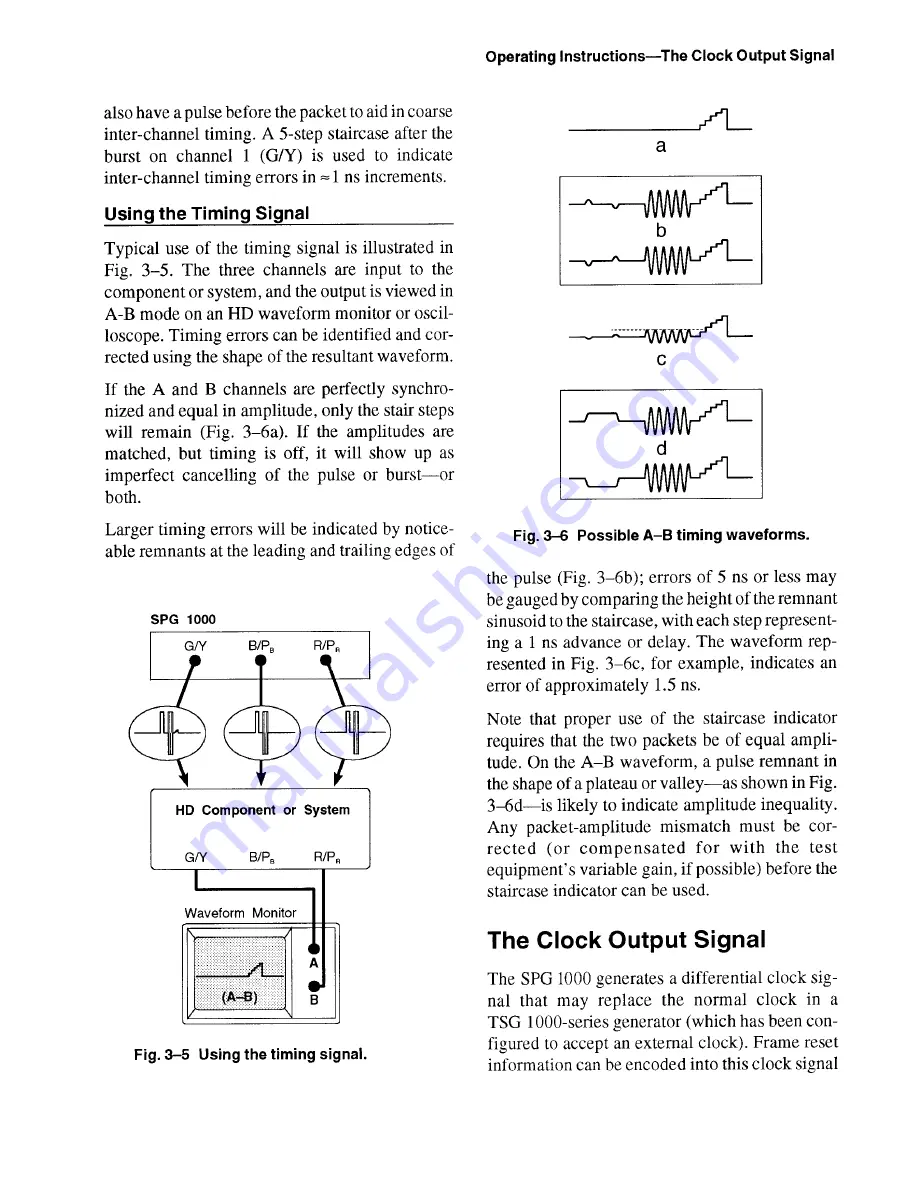 Tektronix SPG 1000 Instruction Manual Download Page 31