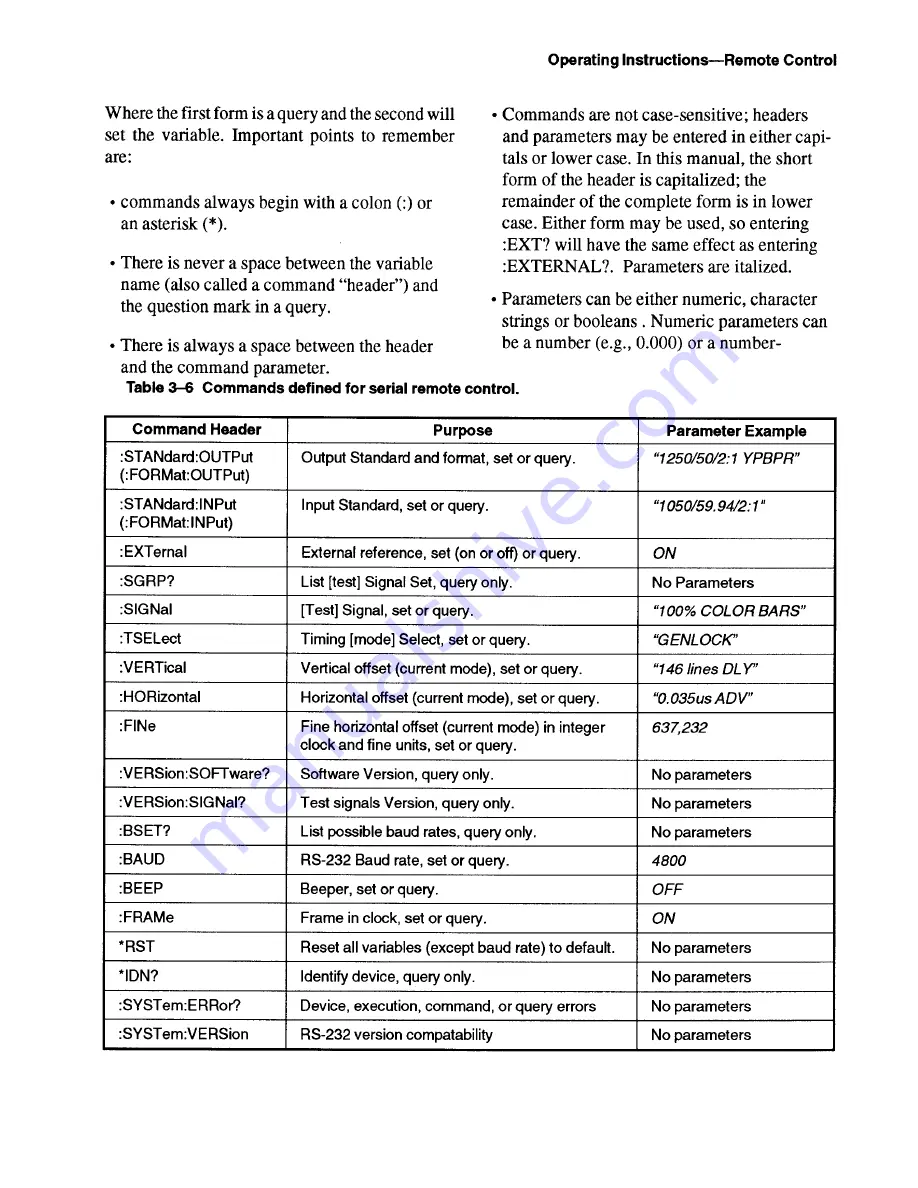 Tektronix SPG 1000 Instruction Manual Download Page 37