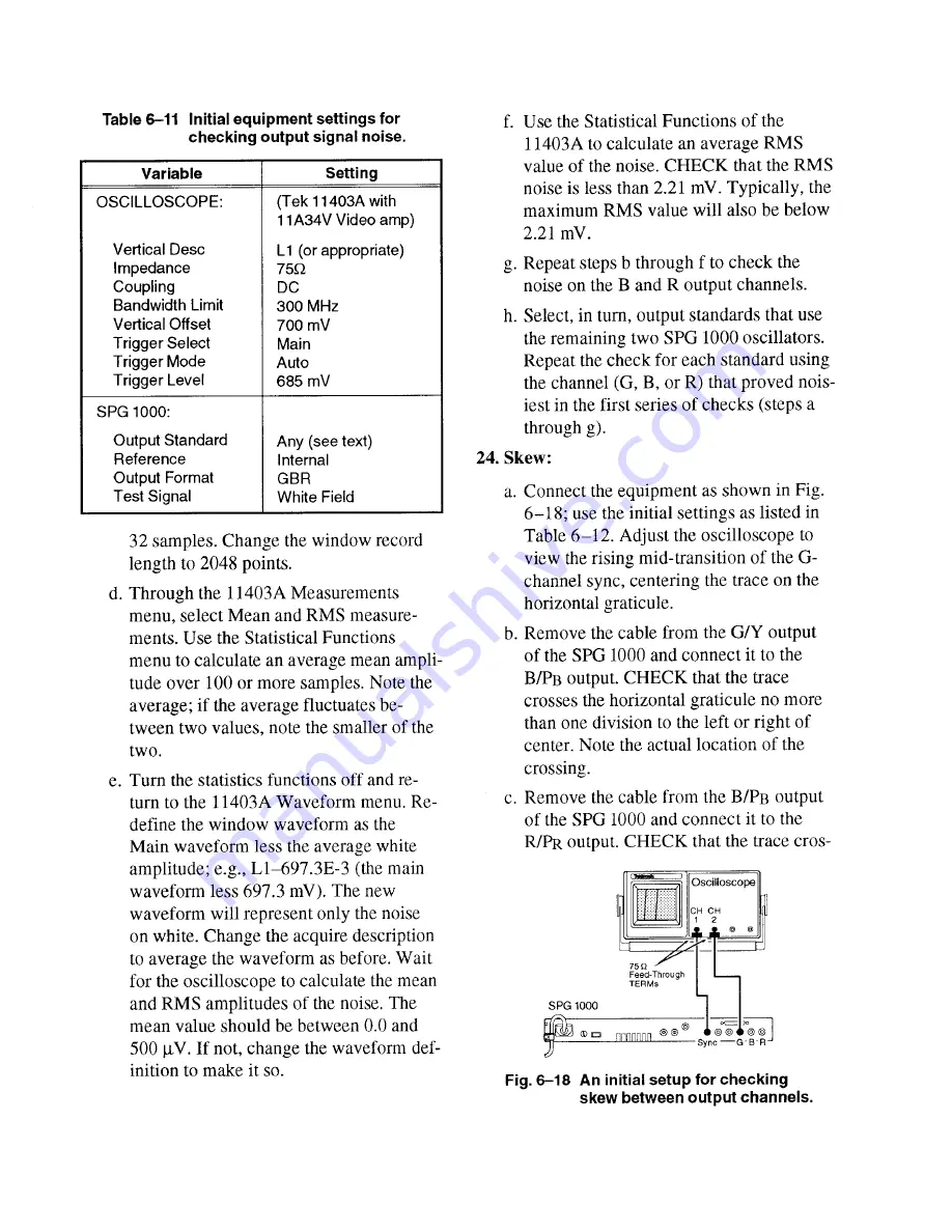 Tektronix SPG 1000 Скачать руководство пользователя страница 76