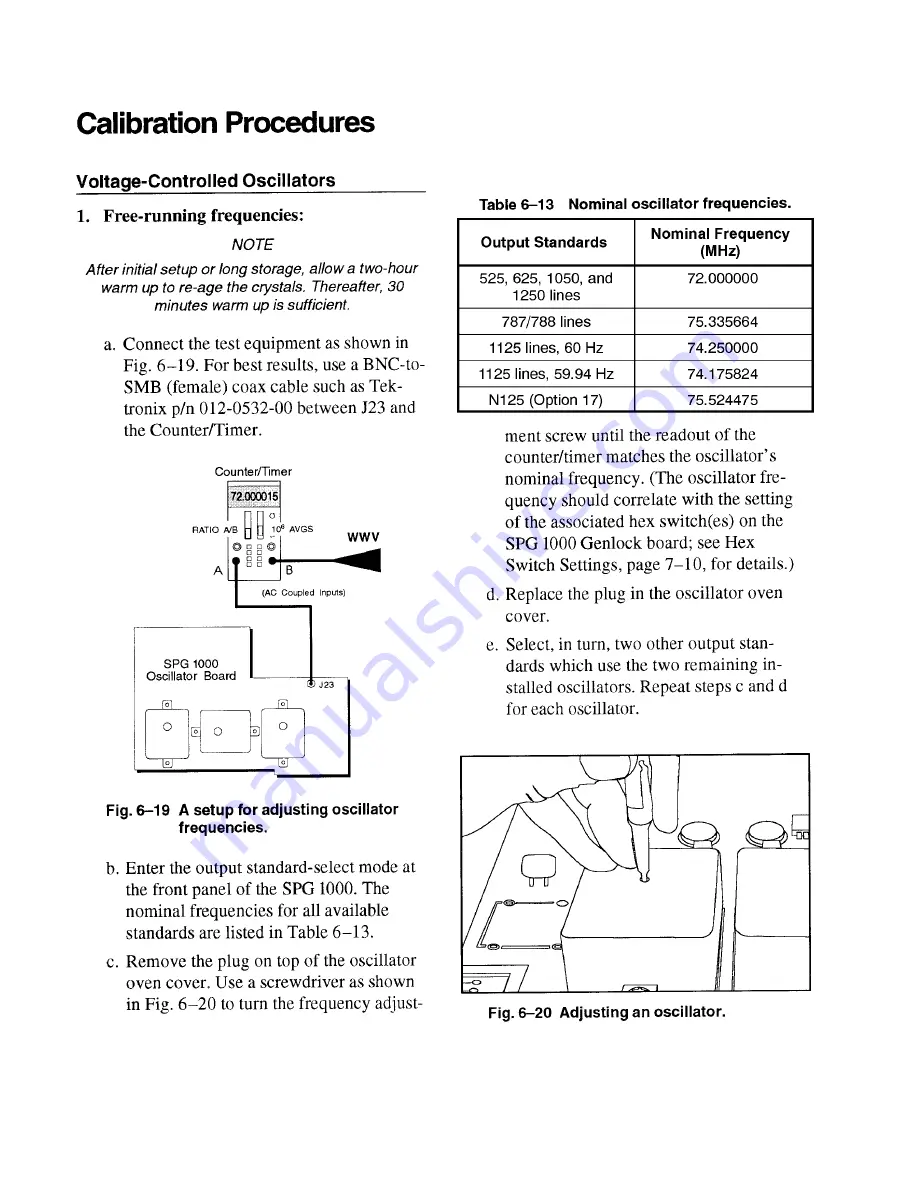 Tektronix SPG 1000 Скачать руководство пользователя страница 80