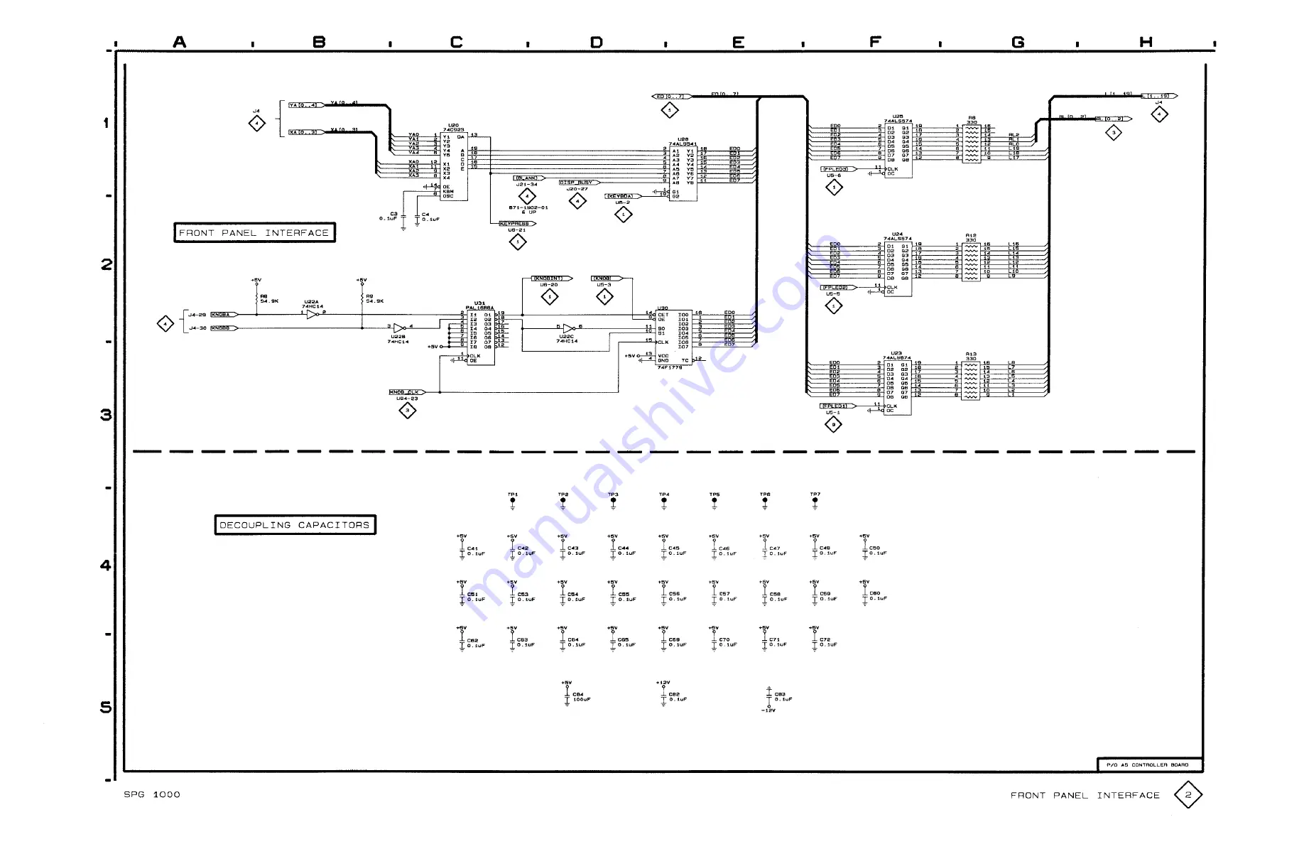 Tektronix SPG 1000 Instruction Manual Download Page 217