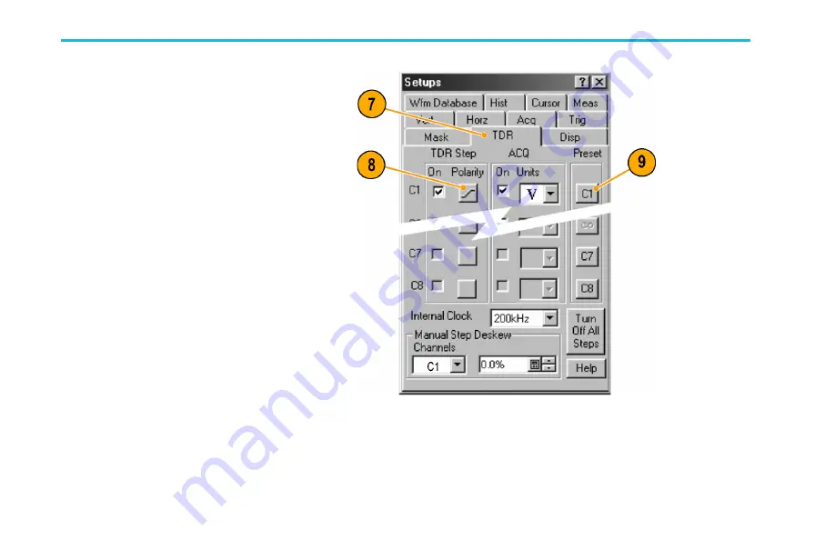 Tektronix TAP2500 Instruction Manual Download Page 72