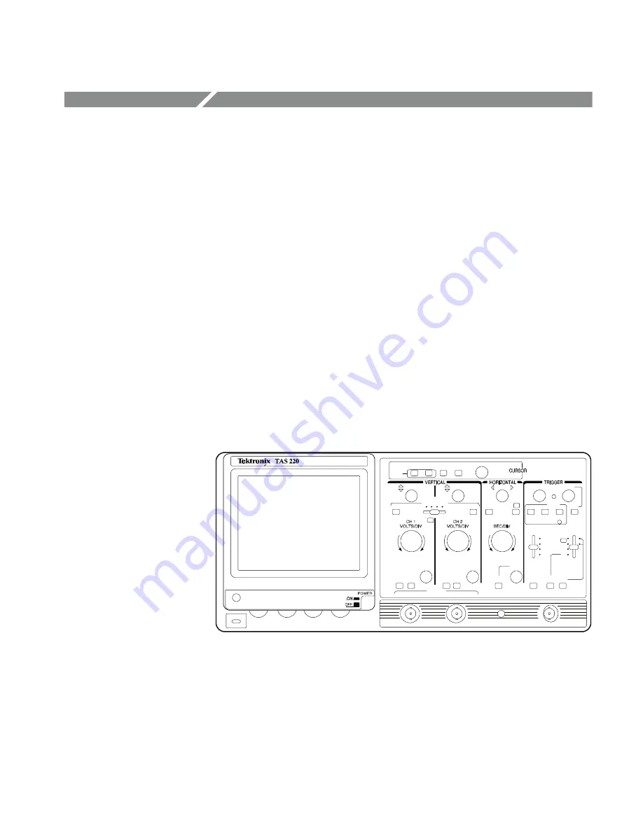 Tektronix TAS 200 Instruction Manual Download Page 5