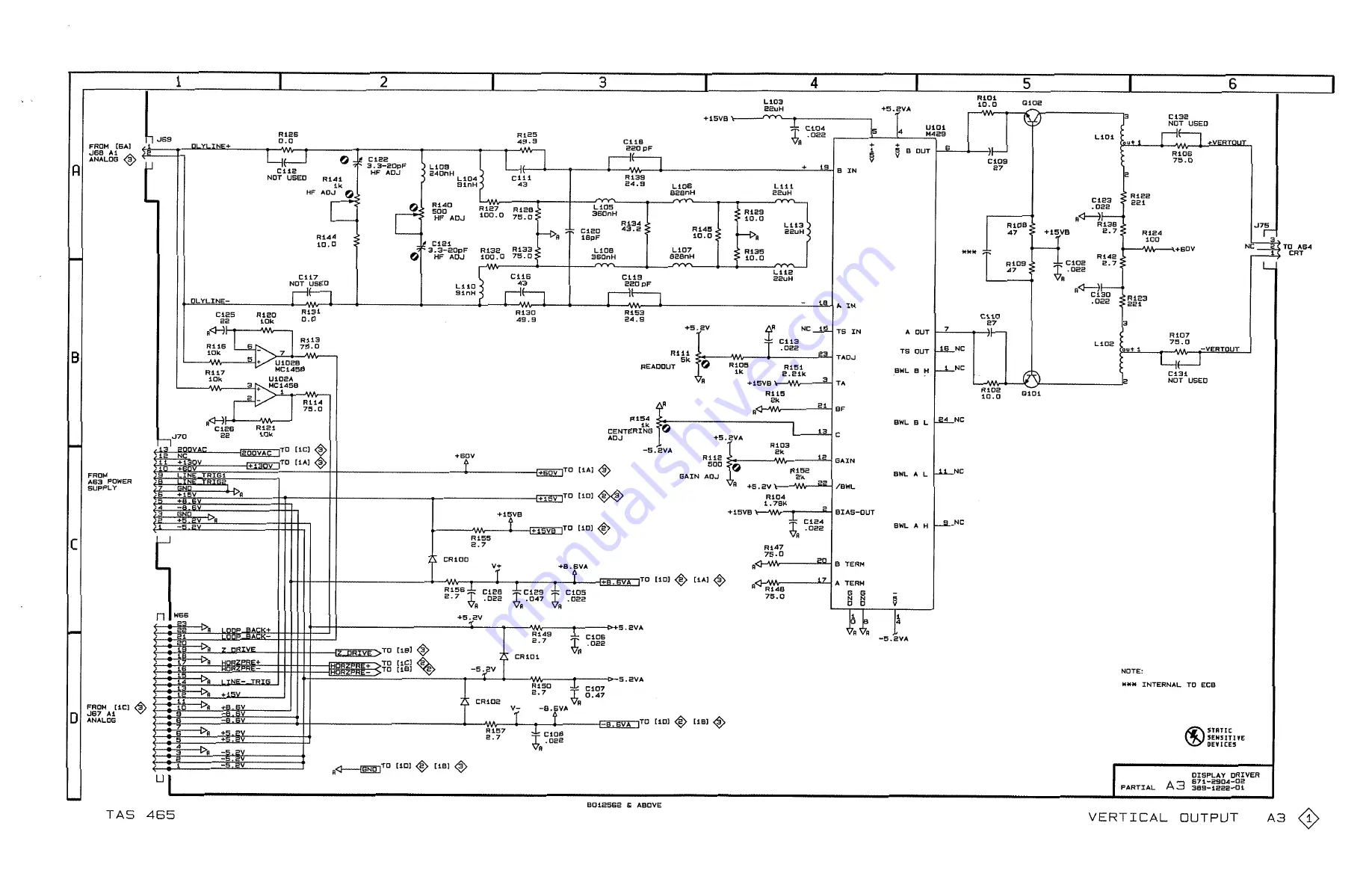 Tektronix TAS 465 Скачать руководство пользователя страница 223