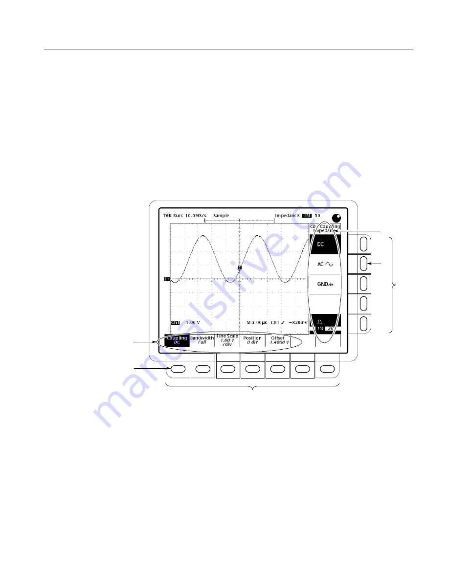 Tektronix TDS 420A Скачать руководство пользователя страница 59