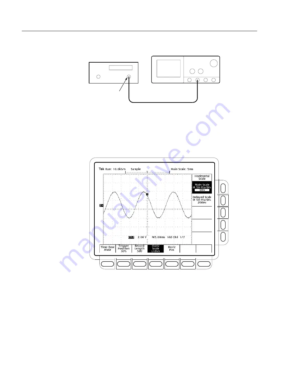 Tektronix TDS 500C Performance Verification Manual Download Page 90