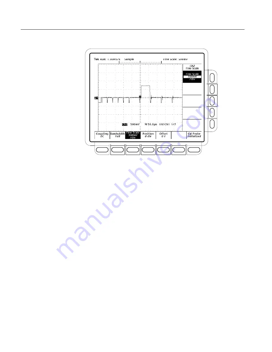 Tektronix TDS 500C Performance Verification Manual Download Page 92