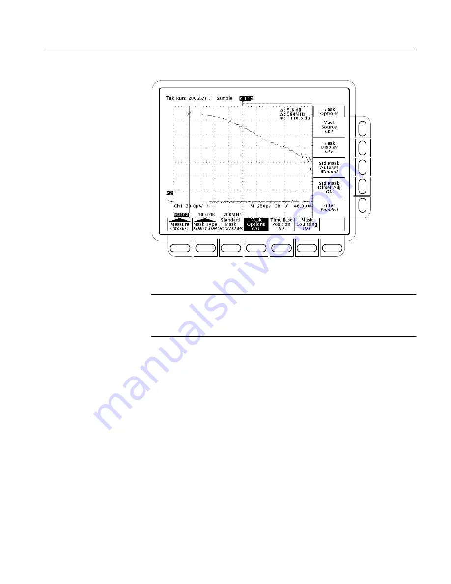 Tektronix TDS 500C Performance Verification Manual Download Page 111