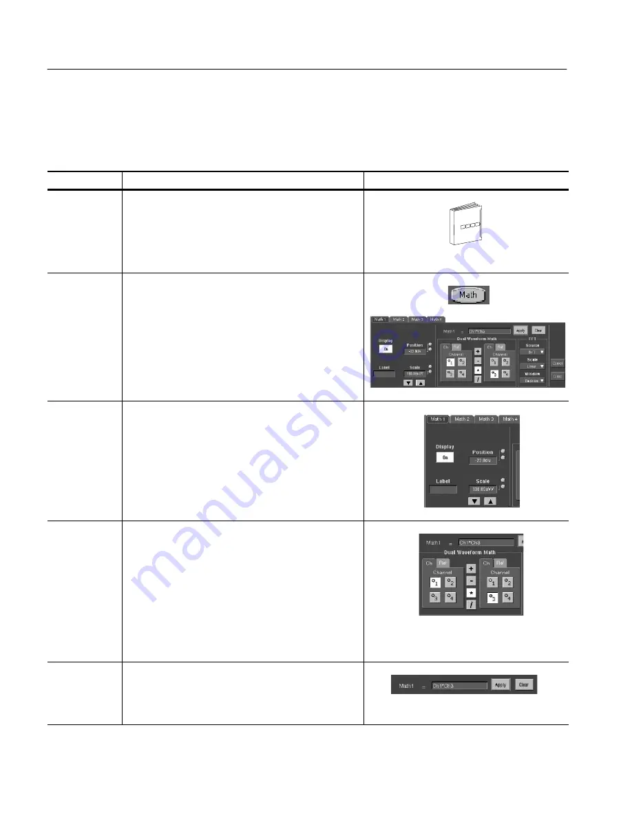 Tektronix TDS5054 User Manual Download Page 211