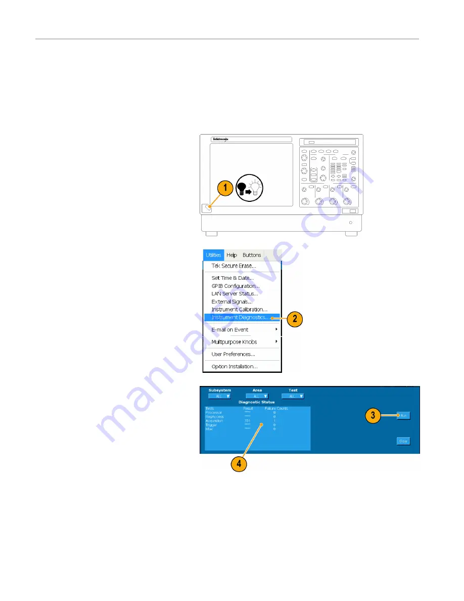 Tektronix TDS6000B Series Quick Start User Manual Download Page 24